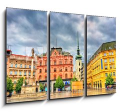 Obraz   Freedom Square, the main square of Brno in Czech Republic, 105 x 70 cm