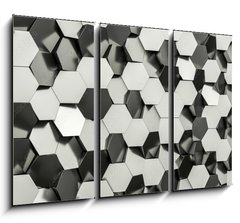 Obraz 3D tdln - 105 x 70 cm F_BB179876377 - hexagon geometric background