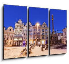 Obraz 3D tdln - 105 x 70 cm F_BB180867299 - Plaque Pillar on Republic Square in Pilsen - Plakety na nmst Republiky v Plzni
