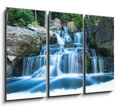 Obraz 3D tdln - 105 x 70 cm F_BB18259137 - Oriental waterfall landscape - Orientln vodopd krajiny