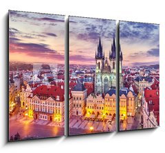 Obraz 3D tdln - 105 x 70 cm F_BB182987757 - Church of our lady before tyn on Old Town Square Prague Czech