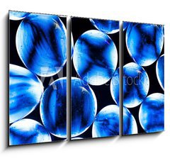 Obraz 3D tdln - 105 x 70 cm F_BB19265603 - blue gass beads