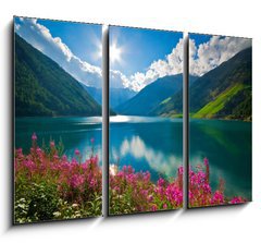 Obraz 3D tdln - 105 x 70 cm F_BB19716232 - Lago di Vernago 2