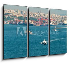 Obraz 3D tdln - 105 x 70 cm F_BB19806453 - Verkehr auf dem Bosporus