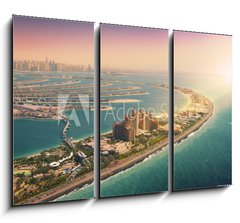 Obraz   Palm Island in Dubai, aerial view, 105 x 70 cm
