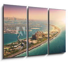 Obraz 3D tdln - 105 x 70 cm F_BB204150445 - Palm Island in Dubai, aerial view