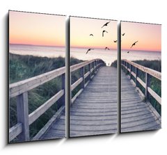 Obraz 3D tdln - 105 x 70 cm F_BB209320848 - romantisches Strandpanorama - romantick ple panorama