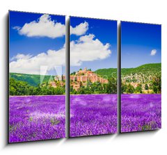 Obraz 3D tdln - 105 x 70 cm F_BB215601674 - Banon hilltop village in Provence, France