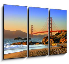 Obraz 3D tdln - 105 x 70 cm F_BB2165133 - baker beach, san francisco