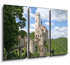 Obraz   Germany: Burg Lichtenstein, a fairy tale castle, 105 x 70 cm