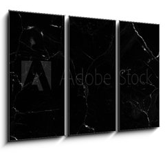 Obraz 3D tdln - 105 x 70 cm F_BB222555558 - Black marble natural pattern for background, abstract natural marble black and white, black marble stone. high resolution marble