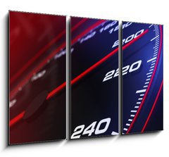 Obraz 3D tdln - 105 x 70 cm F_BB22279188 - Speedometer up and close