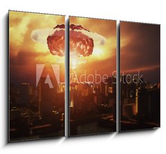 Obraz 3D tdln - 105 x 70 cm F_BB225976948 - nuclear explosion - jadern vbuch