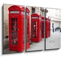 Obraz   Typical red London phone booth, 105 x 70 cm