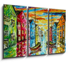 Obraz 3D tdln - 105 x 70 cm F_BB229305954 - Original art oil and palette knife on canvas