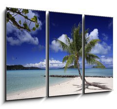 Obraz 3D tdln - 105 x 70 cm F_BB23054977 - lagon et motu de Bora