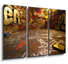 Obraz   graffiti wide angle with paint roller, 105 x 70 cm