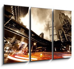 Obraz   Fast moving cars at night, 105 x 70 cm
