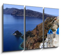 Obraz 3D tdln - 105 x 70 cm F_BB23808414 - Santorini