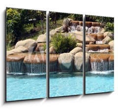 Obraz 3D tdln - 105 x 70 cm F_BB23969030 - Man-make waterfall