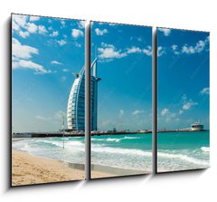 Obraz 3D tdln - 105 x 70 cm F_BB243967572 - Burj Al Arab Hotel in Dubai, United Arab Emirates