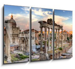 Obraz 3D tdln - 105 x 70 cm F_BB24409983 - rome hdr panoramic view