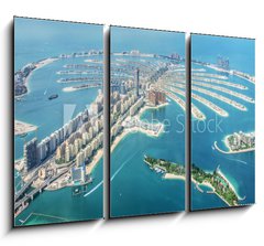 Obraz 3D tdln - 105 x 70 cm F_BB244692979 - Aerial view of Dubai Palm Jumeirah island, United Arab Emirates