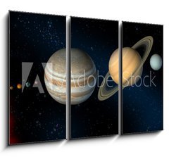 Obraz 3D tdln - 105 x 70 cm F_BB2513860 - solar system