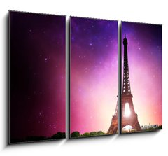Obraz   Eifel Tower Milky Way  Paris (France), 105 x 70 cm