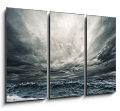 Obraz   Big ocean wave breaking the shore, 105 x 70 cm