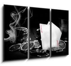 Obraz 3D tdln - 105 x 70 cm F_BB25932947 - Poker