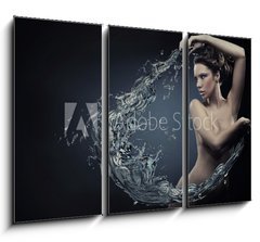 Obraz   Beautiful women over water splash, 105 x 70 cm