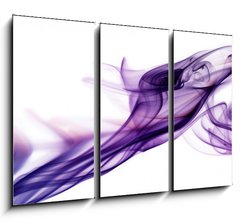 Obraz 3D tdln - 105 x 70 cm F_BB26188999 - Purple smoke in white background