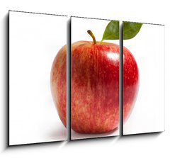 Obraz 3D tdln - 105 x 70 cm F_BB26758479 - rayal gala apple on white - raial gala jablko na blm