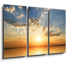 Obraz 3D tdln - 105 x 70 cm F_BB27387255 - sunset at coast of the sea