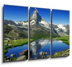 Obraz 3D tdln - 105 x 70 cm F_BB27896209 - Matterhorn
