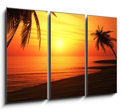 Obraz 3D tdln - 105 x 70 cm F_BB27987416 - Ibiza Sunset Chillout Beach 01