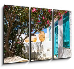 Obraz 3D tdln - 105 x 70 cm F_BB280262579 - Old ceramic vessels in Apollonia village on Sifnos island in Greece.