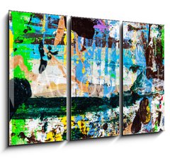 Obraz 3D tdln - 105 x 70 cm F_BB284026983 - Abstract art with splashes of multicolor paint; as a fun; creative