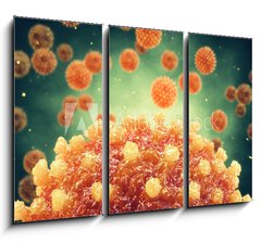 Obraz 3D tdln - 105 x 70 cm F_BB299804686 - Chronic liver disease can be caused by a viral hepatitis infection, Hepatitis viruses