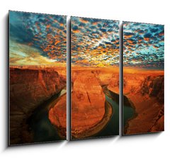 Obraz 3D tdln - 105 x 70 cm F_BB30757809 - Horse shoe bend