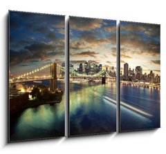 Obraz   Amazing New York cityscape  taken after sunset, 105 x 70 cm