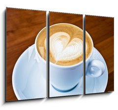 Obraz   Latte Art  Herz, 105 x 70 cm