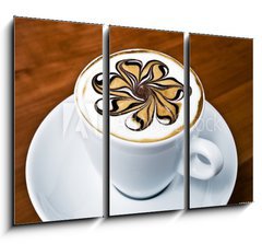 Obraz 3D tdln - 105 x 70 cm F_BB32151552 - Latte Art - Rosette