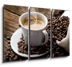 Obraz 3D tdln - 105 x 70 cm F_BB32282345 - hot  coffee - caffe fumante