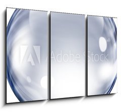 Obraz 3D tdln - 105 x 70 cm F_BB32360167 - Transparent glass sphere