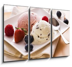 Obraz 3D tdln - 105 x 70 cm F_BB32366193 - Ice cream - Zmrzlina