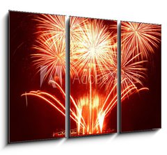 Obraz 3D tdln - 105 x 70 cm F_BB32925083 - Colorful fireworks