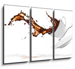 Obraz 3D tdln - 105 x 70 cm F_BB33132237 - coffee splash