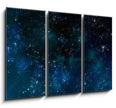 Obraz 3D tdln - 105 x 70 cm F_BB33159882 - deep outer space or starry night sky - hlubok vesmr nebo hvzdn non obloha